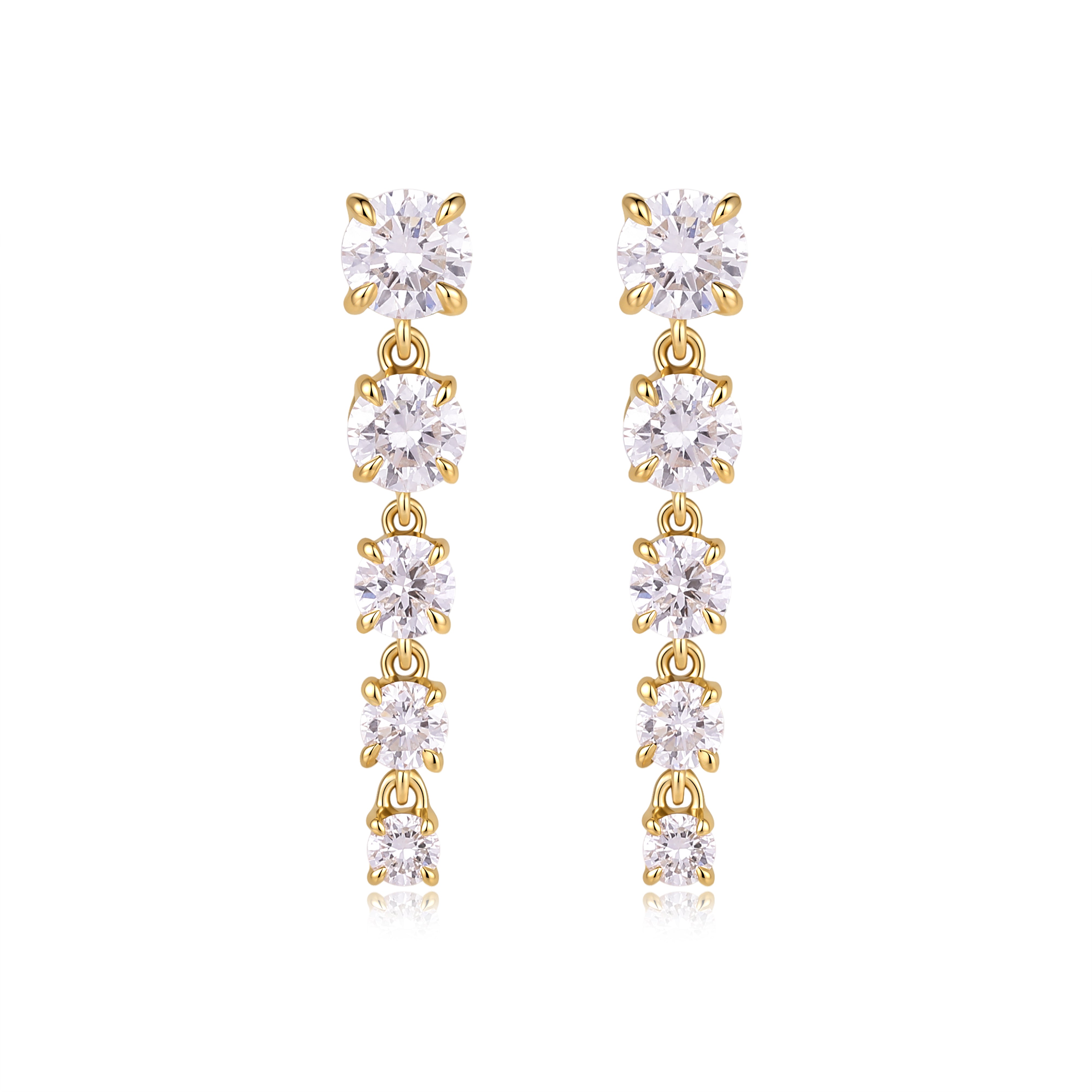 Elva - Drop Lab Diamond Earrings