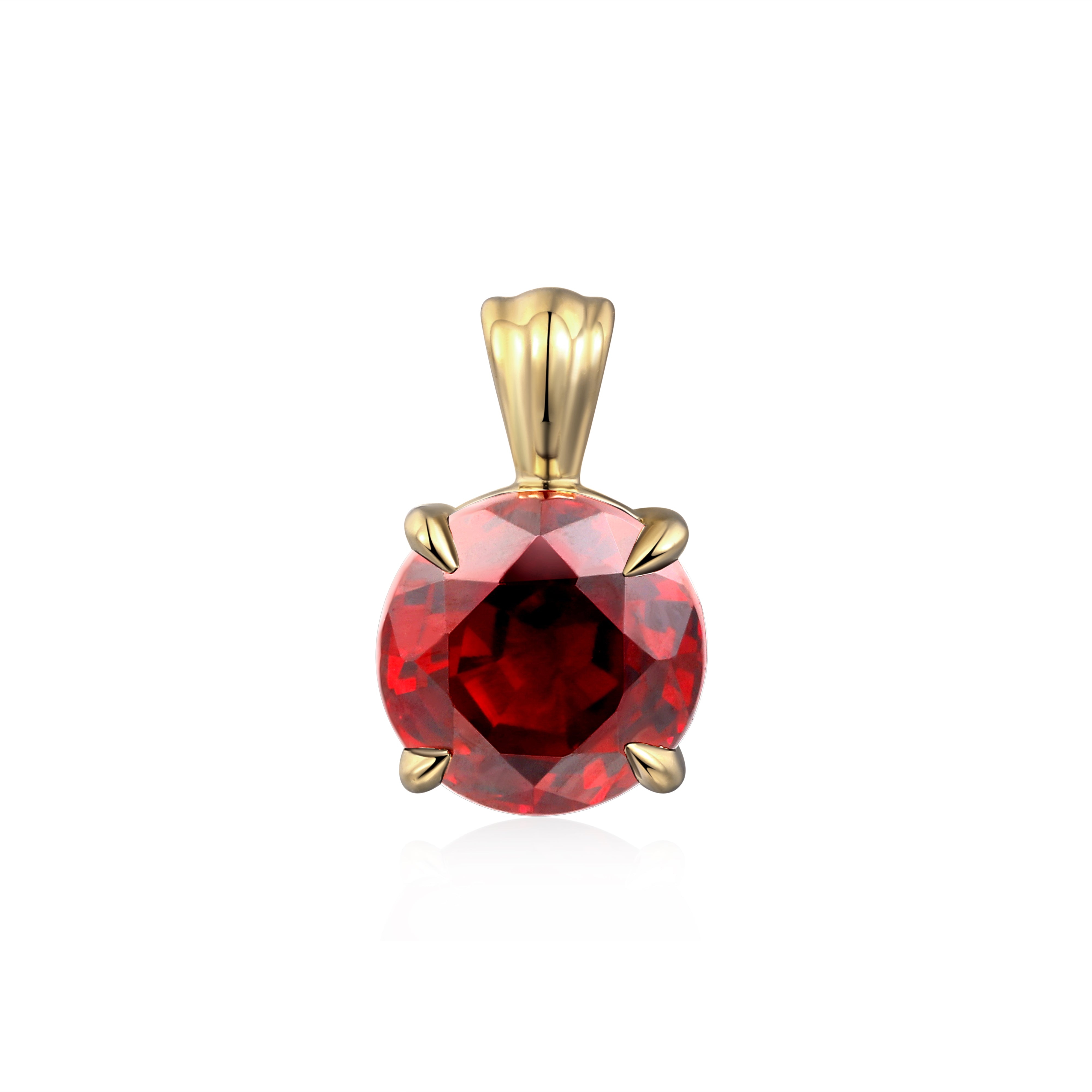 Round Ruby Pendant