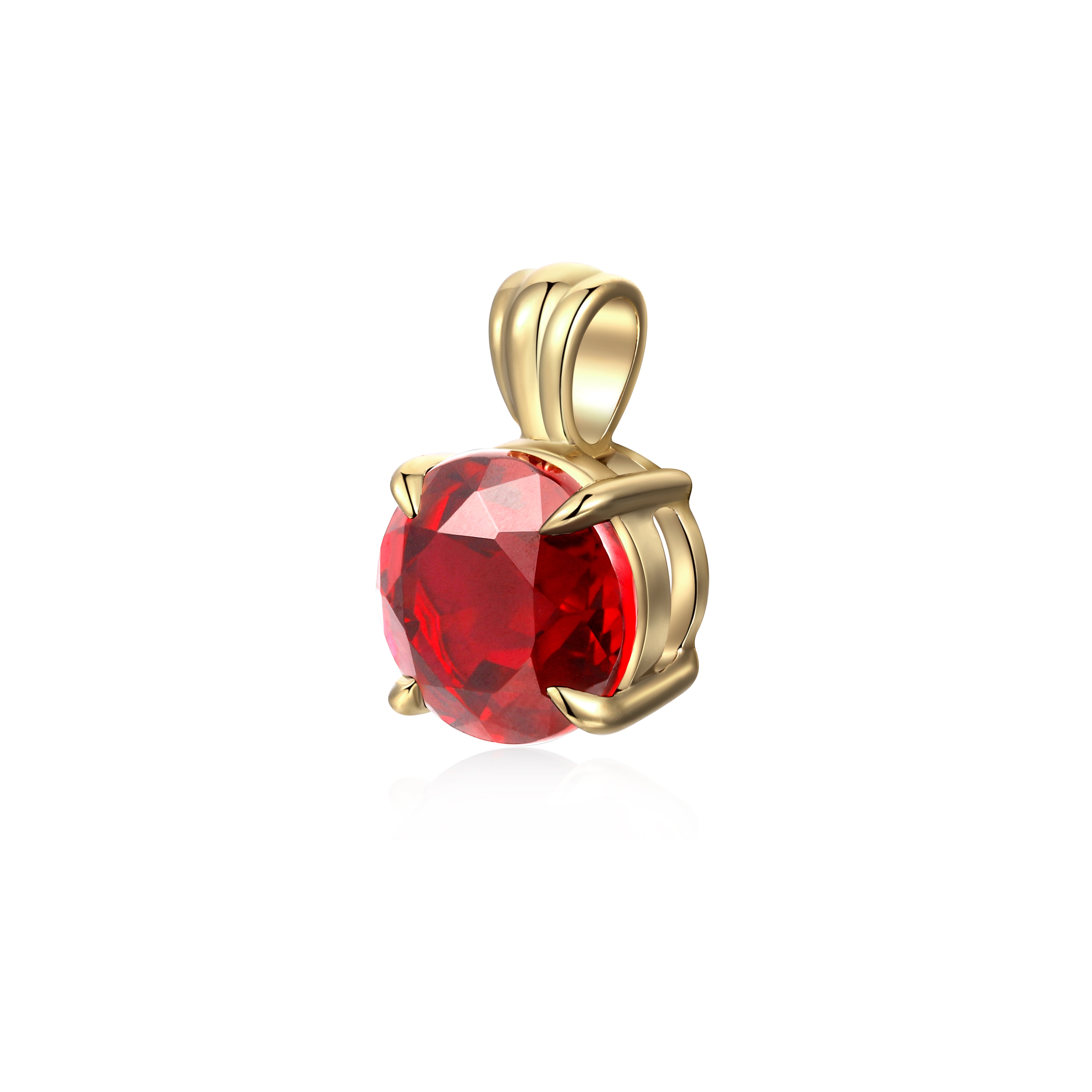 Round Ruby Pendant