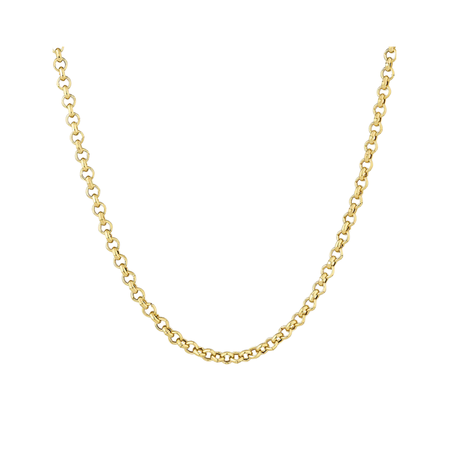 9 karat yellow gold belcher chain
