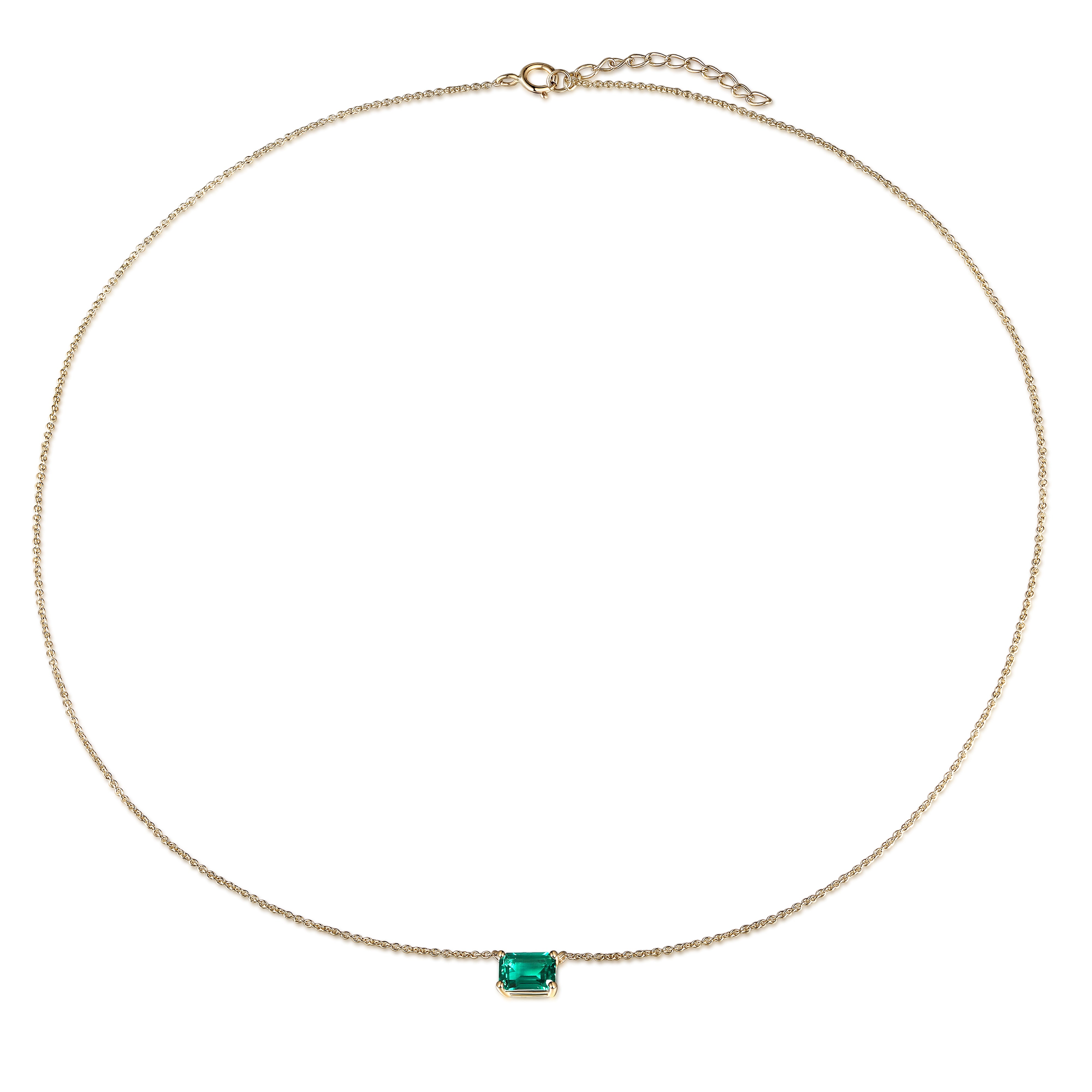 Emerald Gold Necklace