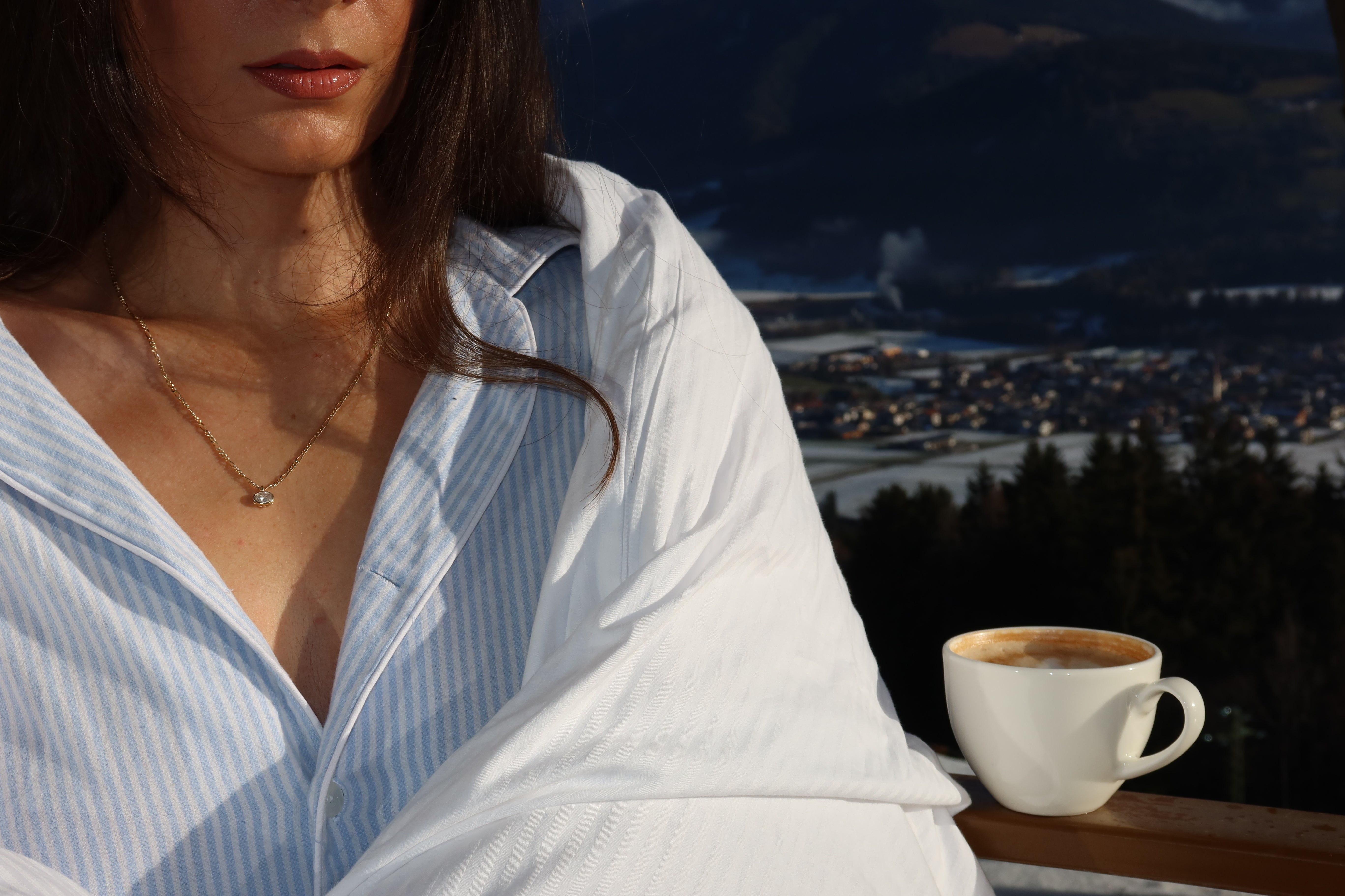 oval lab diamond pendant in 10 karat yellow gold