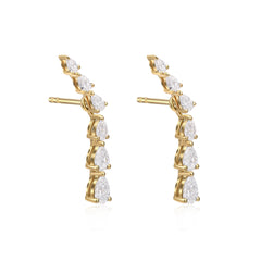 Pear Lab Diamond Earrings