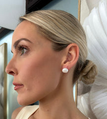 Pebble Pearl Earrings