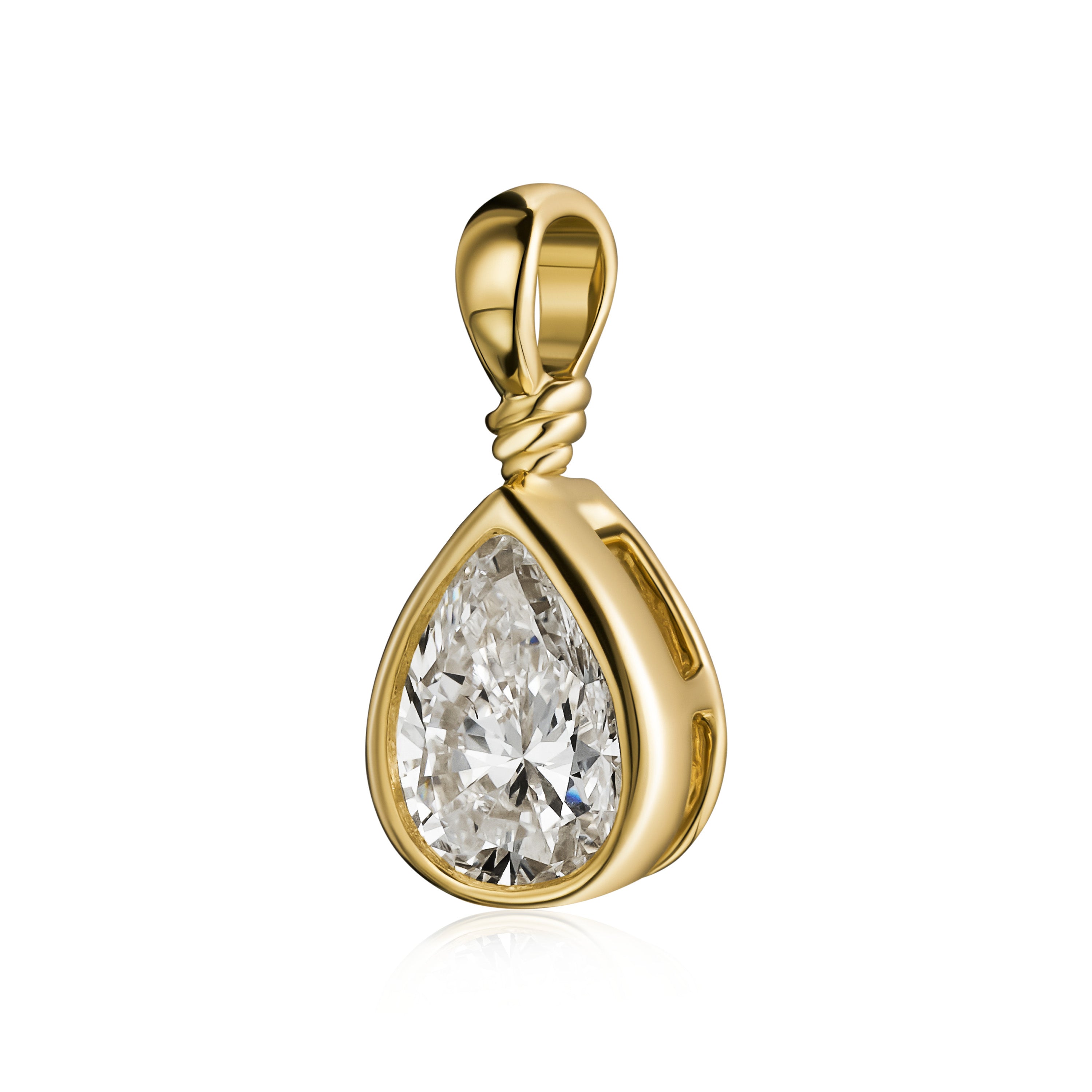 Pear Lab Diamond Pendant