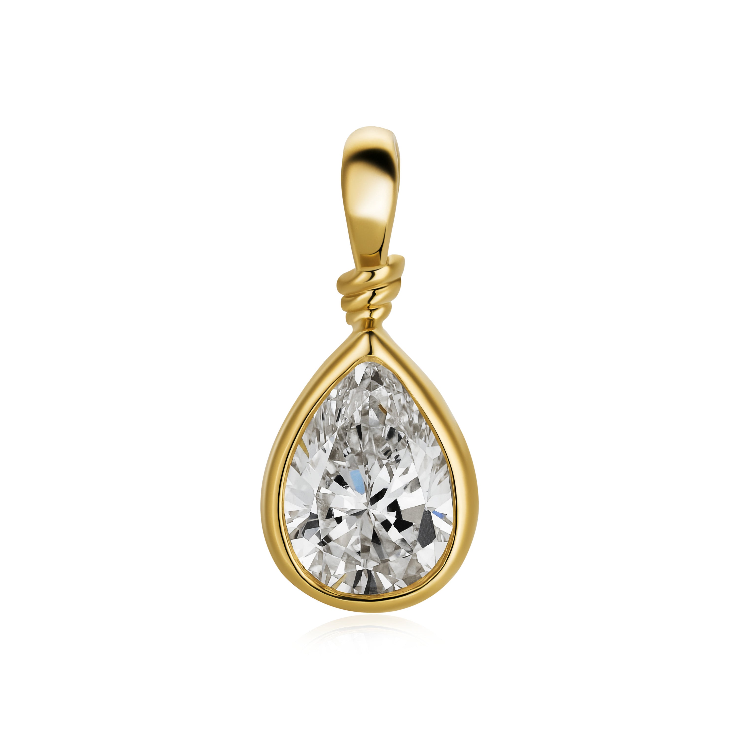 Pear Lab Diamond Pendant