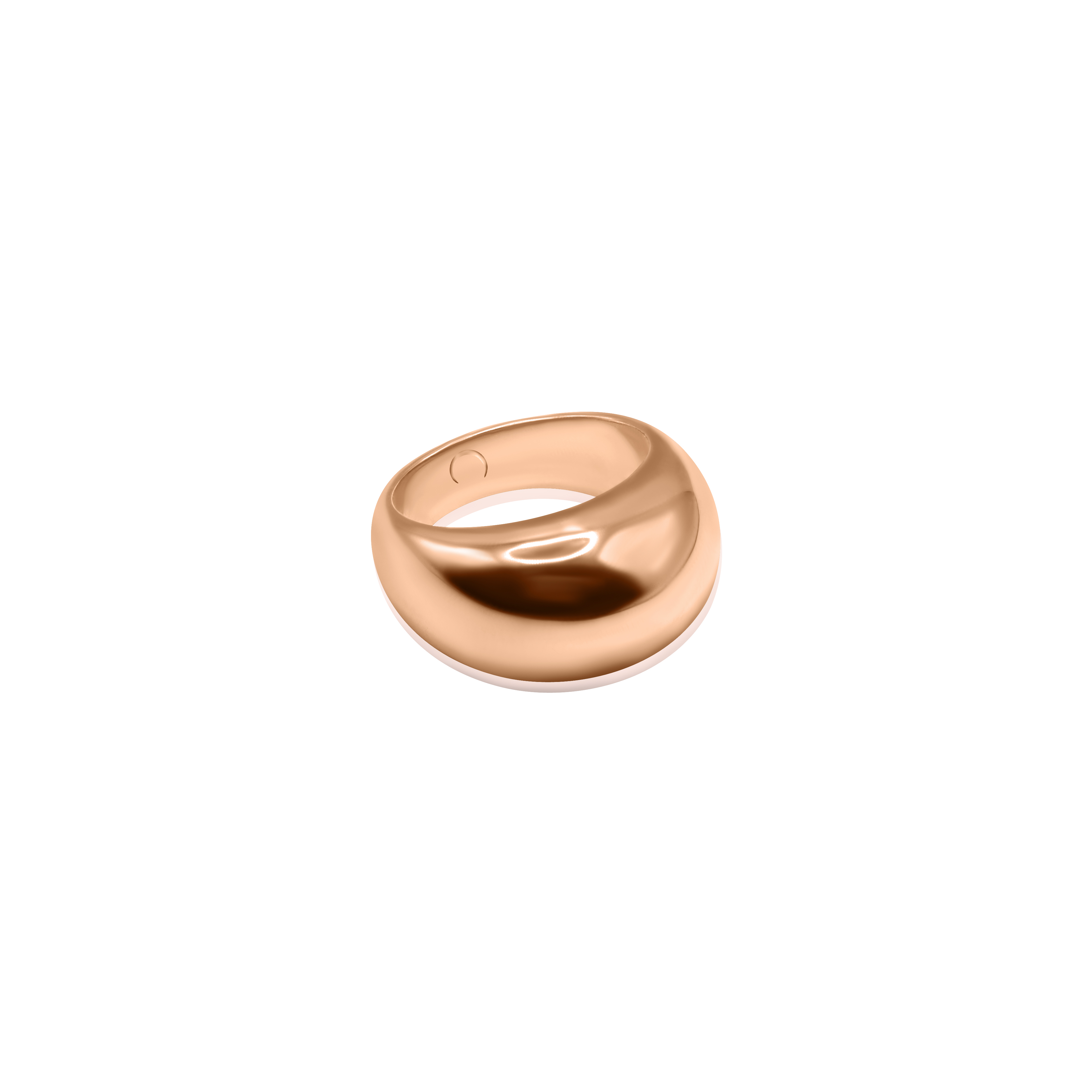 Rose gold dome deals ring