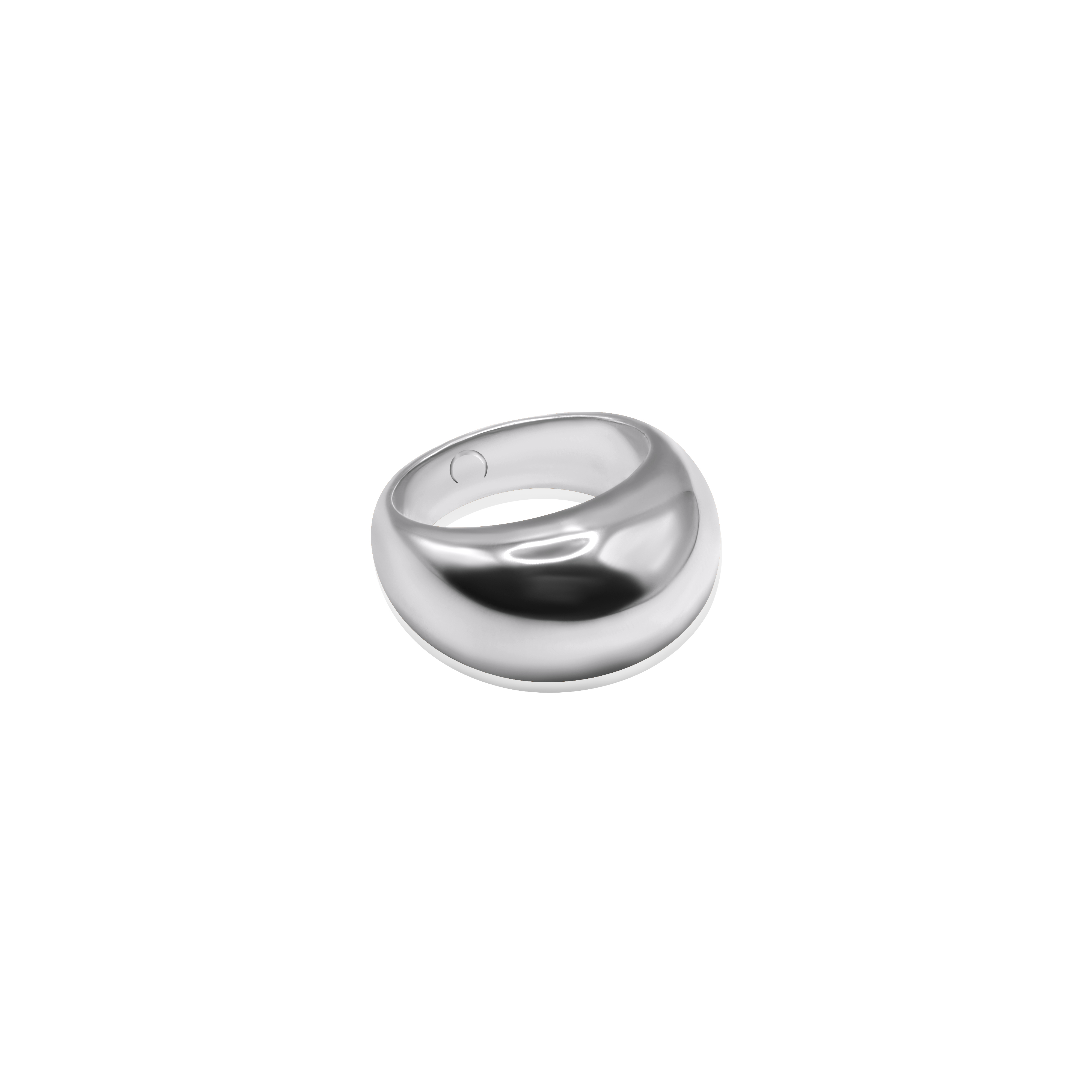 Dome Ring - White Gold