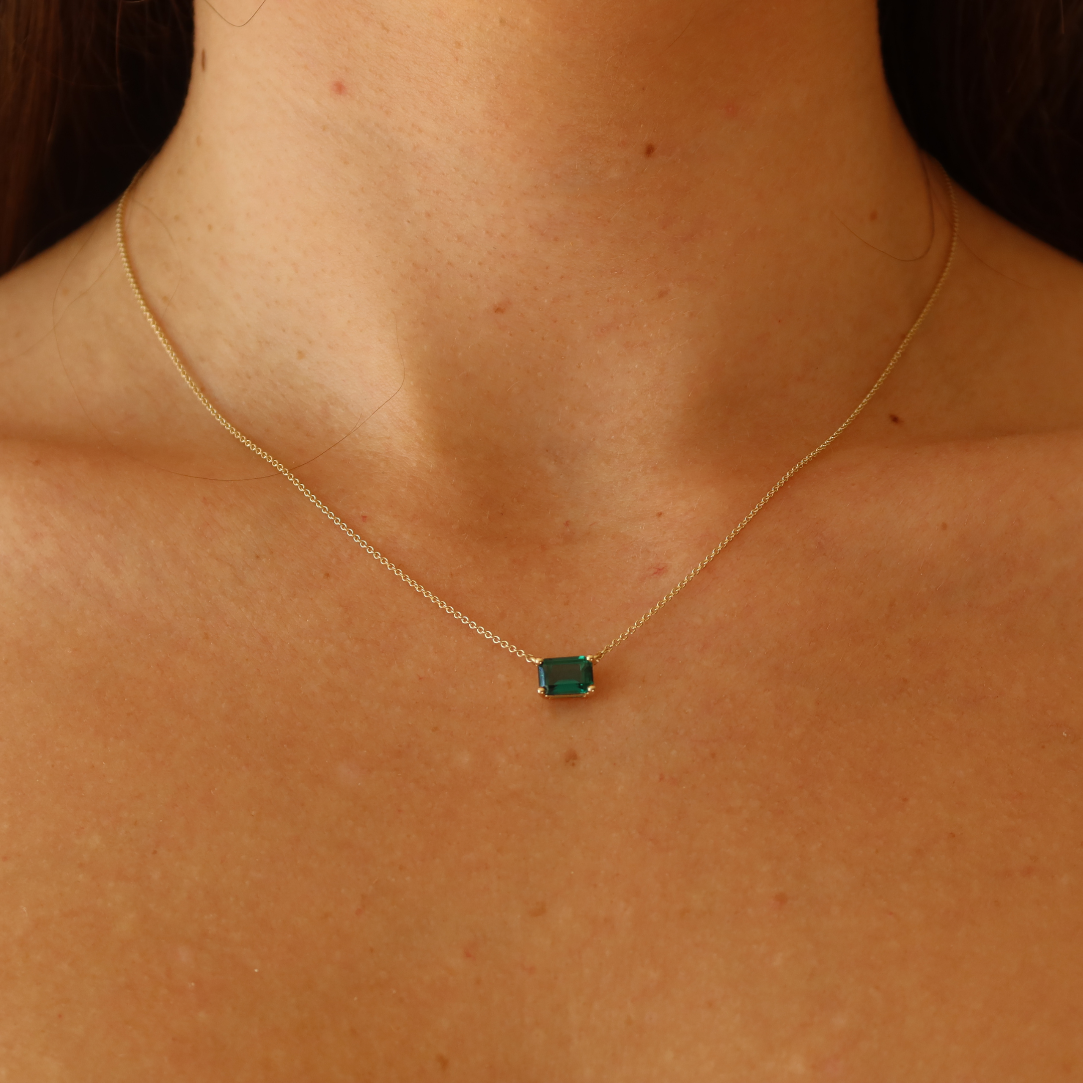 Emerald Gold Necklace