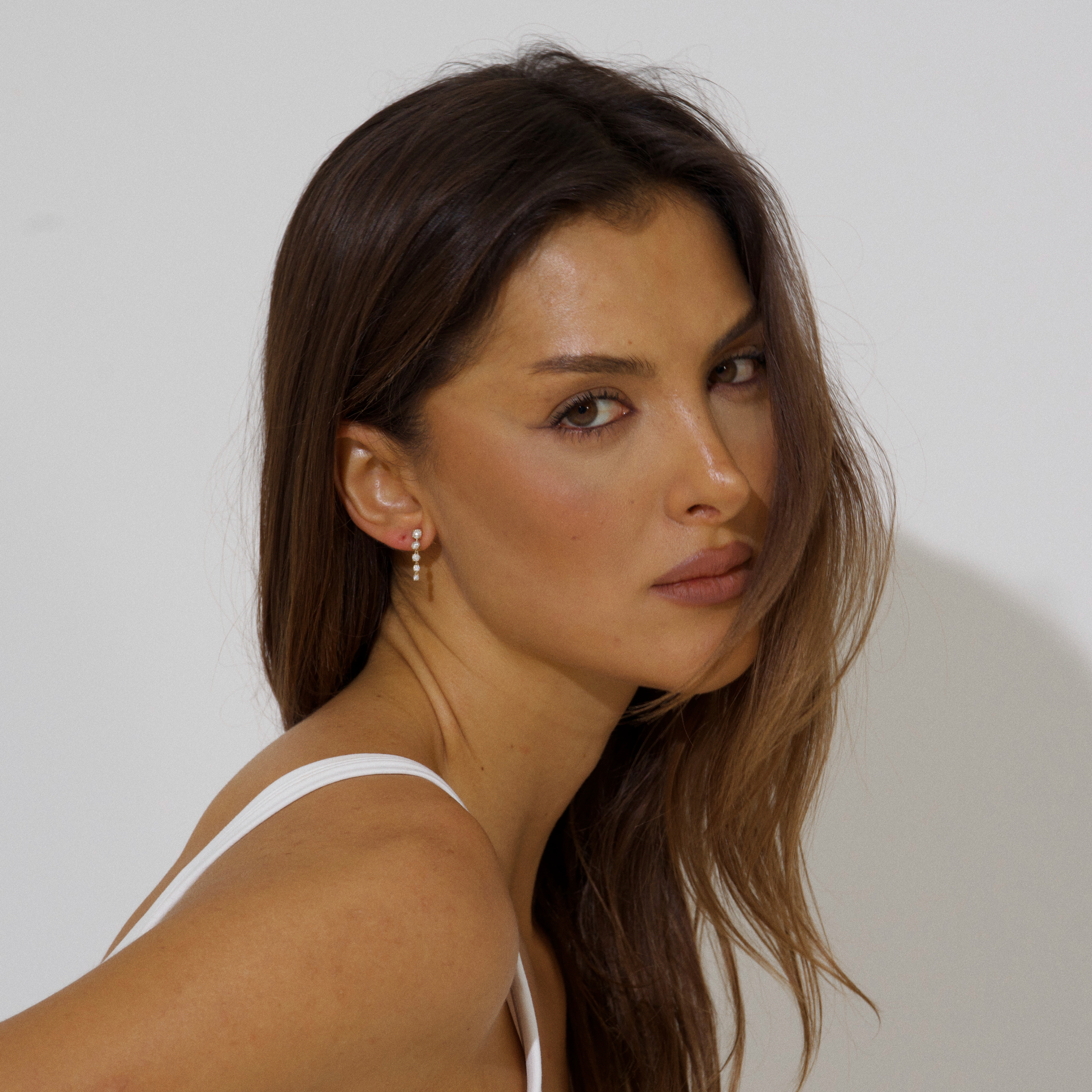 Elva - Drop Lab Diamond Earrings