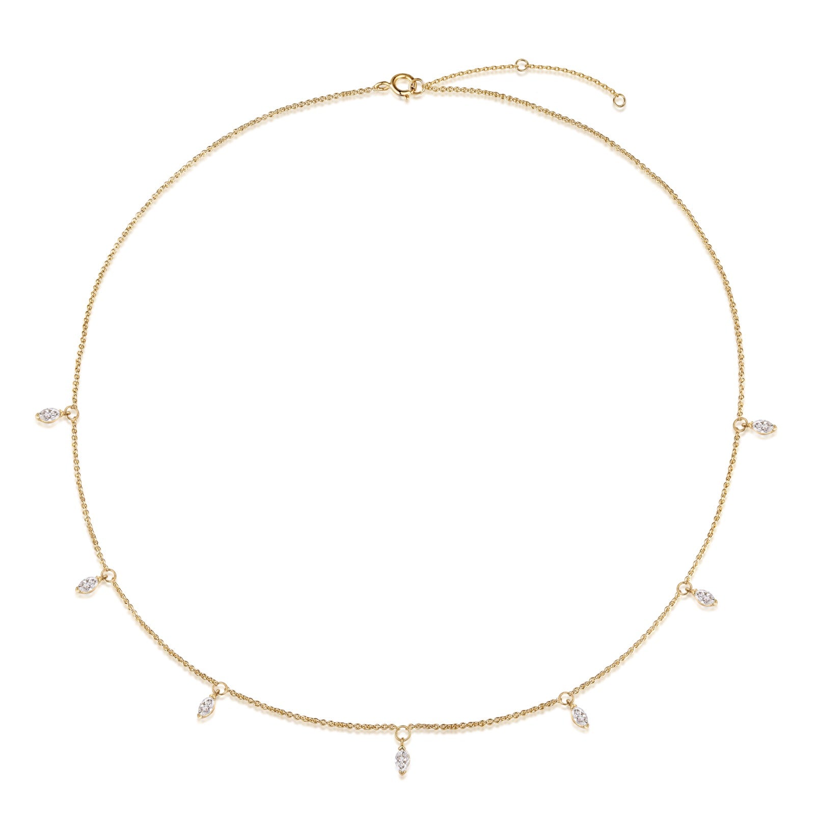 Margaux - Marquise Lab Diamond Necklace