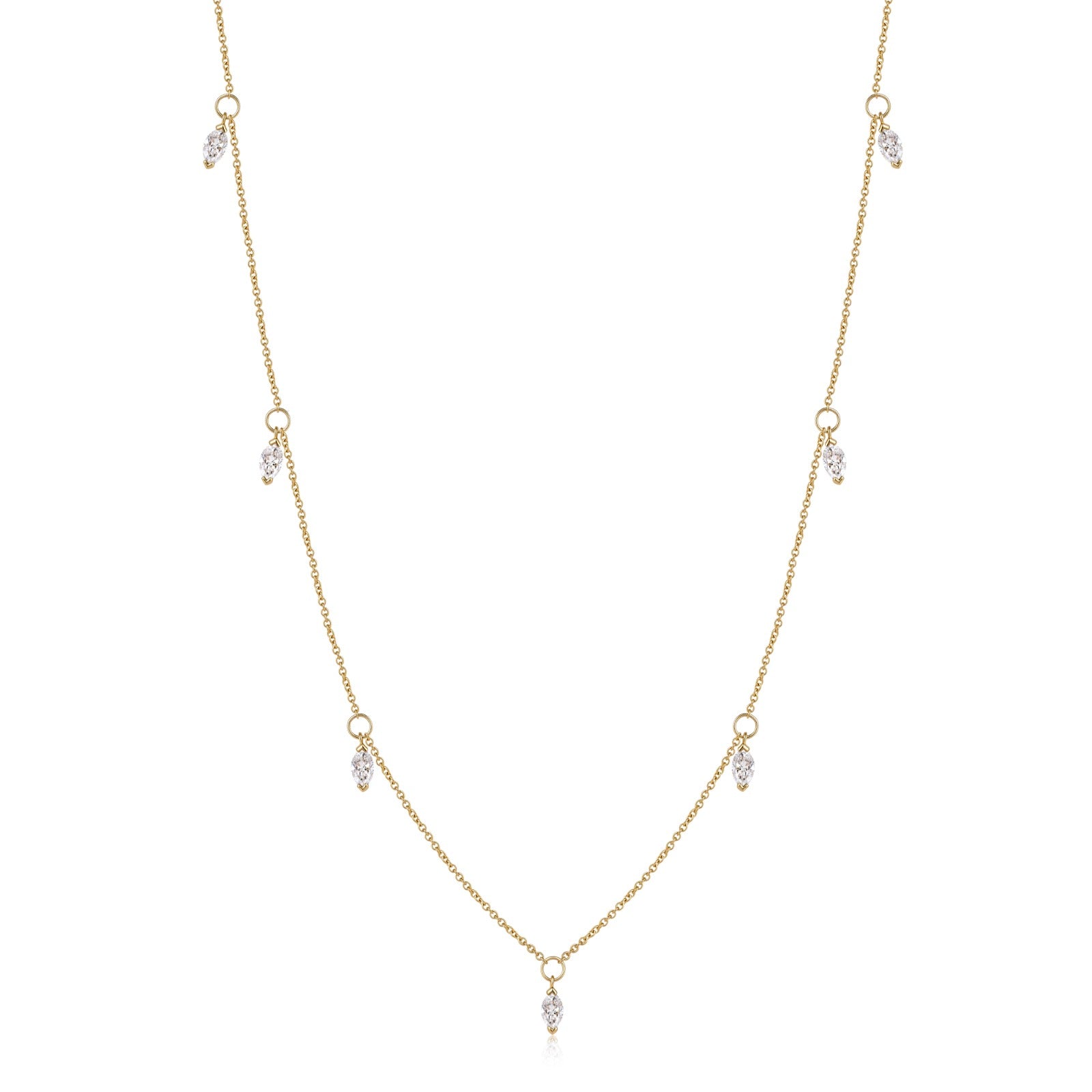 Margaux - Marquise Lab Diamond Necklace