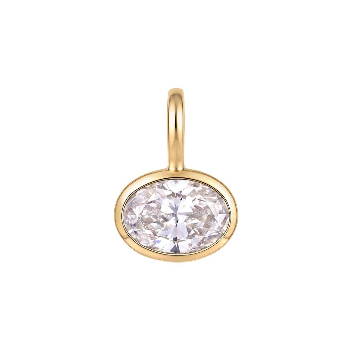 Oval Lab Diamond Pendant