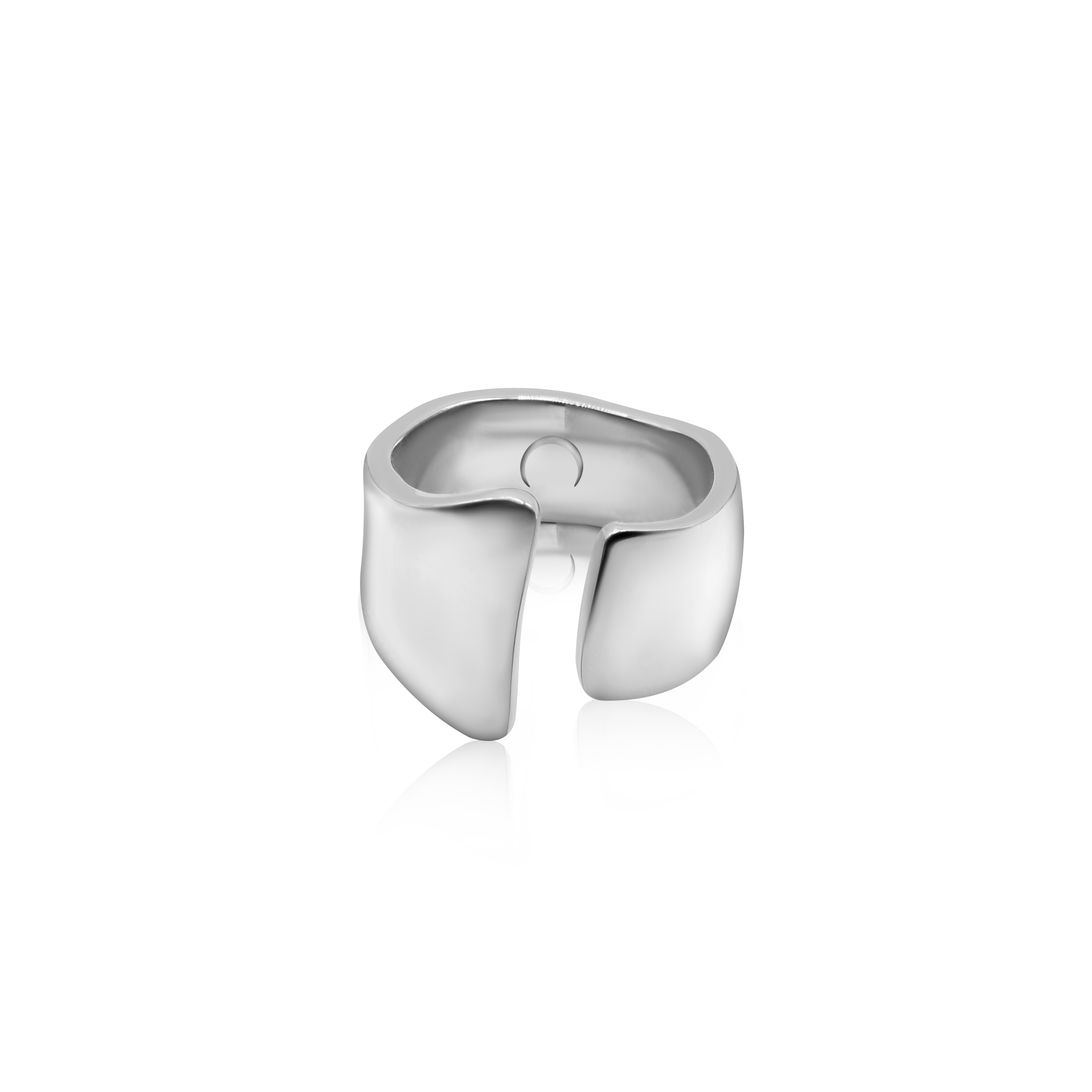 Pebble Ring (Thick) - White Gold