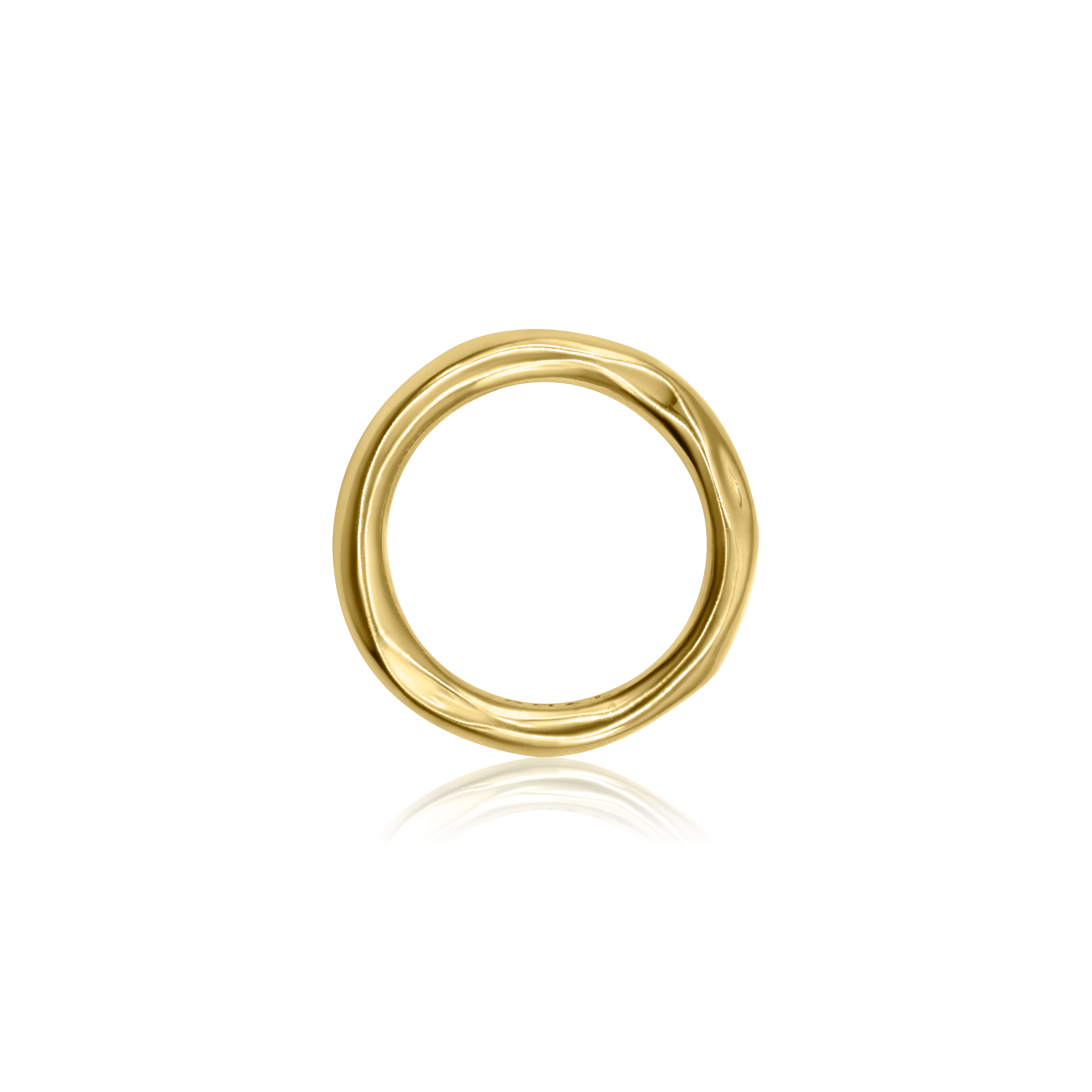 yellow gold thin ring