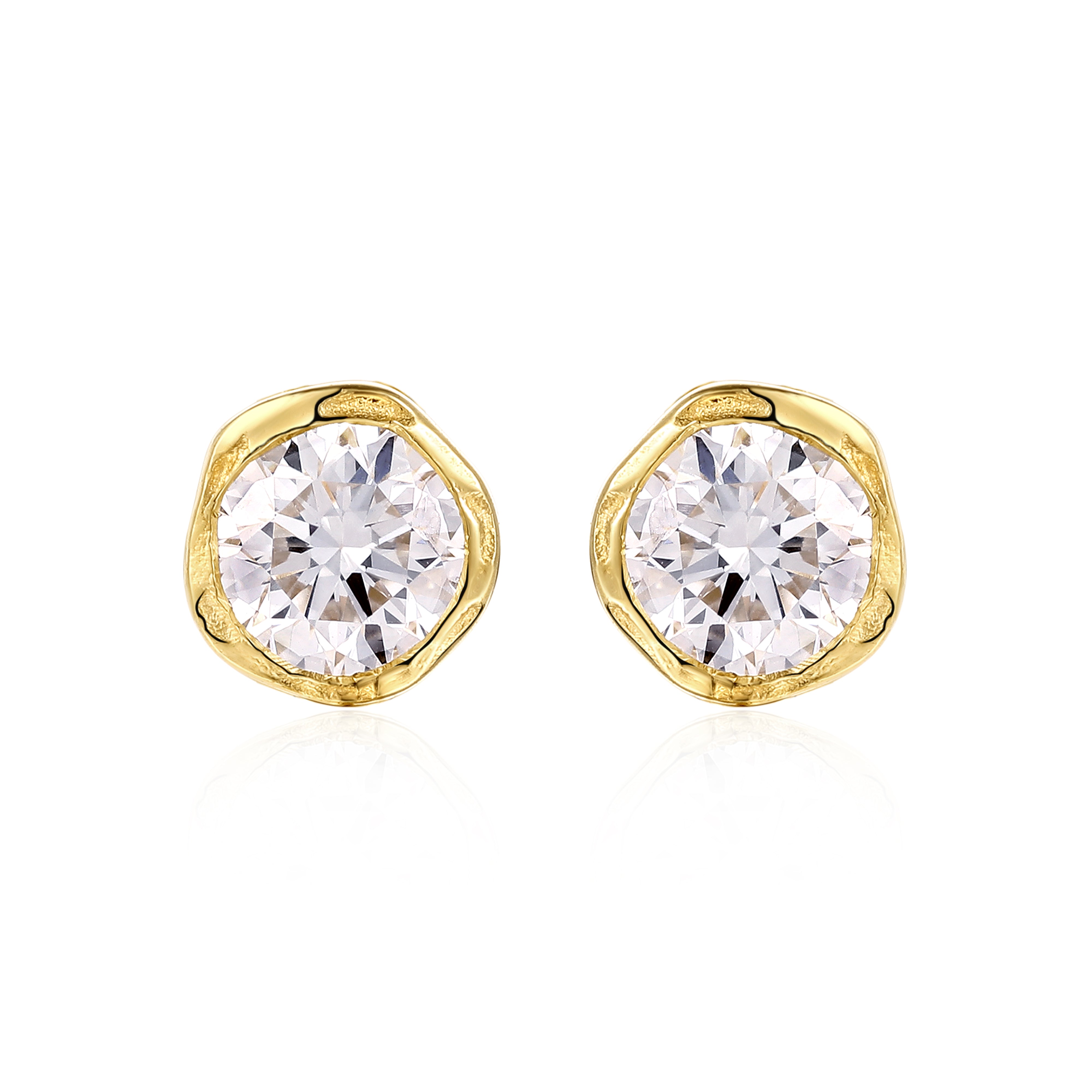 Melted Lab Diamond Earrings with Detachable Ear Jacket