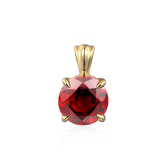 Round Ruby Pendant
