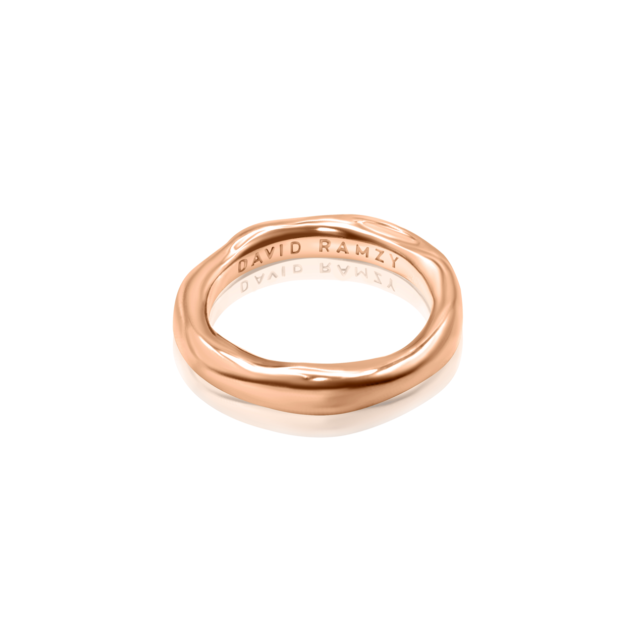 Pebble Ring (Thin) - Rose Gold