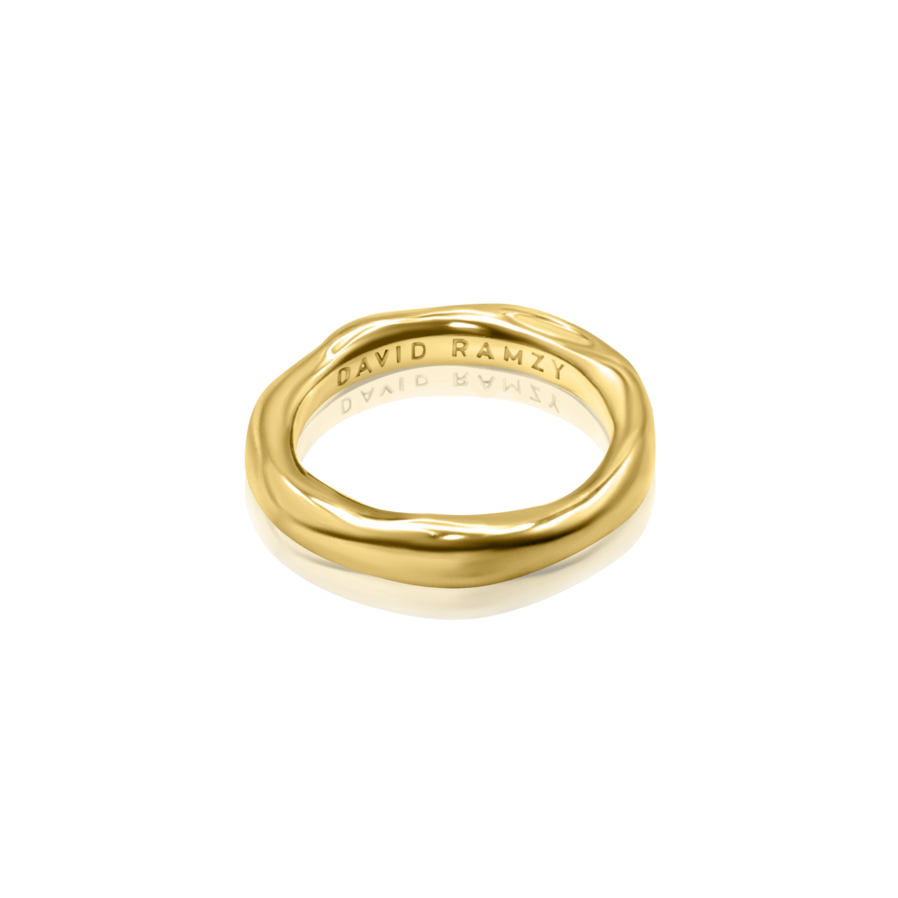 Pebble Ring (Thin) - Yellow Gold