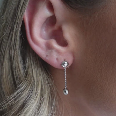 10K White Gold Drop Earrings - Quiet Luxury Investment Fine Jewellery